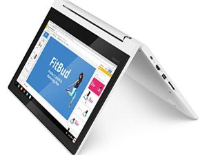Lenovo Chromebook C330 2-in-1 Laptopable Laptop، 11.6 "HD Display، MediaTek MT8173C، 4GB RAM، 64GB Storage، Chrome OS، Blizzard White