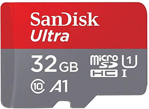 بطاقة ذاكرة SanDisk Ultra microSDHC UHS-I بسعة 32 جيجا بايت مع محول - 98 ميجا بايت / ثانية ، C10 ، U1 ، Full HD ، A1 ، بطاقة Micro SD - SDSQUAR-032G-GN6MA بطاقة ذاكرة SanDisk Ultra microSDHC UHS-I بسعة 32 جيجا بايت مع محول - 98 ميجا بايت / ثانية ، C10 ، U1 ، Full HD ، A1 ، بطاقة Micro SD - SDSQUAR-032G-GN6MA