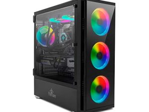 YEYIAN Yari X21 كمبيوتر ألعاب الكمبيوتر ، Intel 12th Gen Alder Lake i9-12900KF 16-Core 3.2GHz ، GeForce RTX 3080 10GB GDDR6X ، 2 تيرابايت NVMe Gen 4 SSD ، 2 تيرابايت 3.5 بوصة HDD ، 32GB DDR5 4800MHz ، 240mm AIO ARGB WiFi 6 BT 5.2