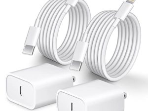 شاحن سريع لجهاز iPhone 14 13 12 [معتمد من Apple MFi] شاحن 10FT من النوع C 2 عبوة 20W USB C Charger Block مع كابل شحن سريع لـ iPhone 14/14 Pro / 13 / 13Pro Max / 12/12 Pro Max / 11 / XS / XR / X / 8Plus ، iPad
