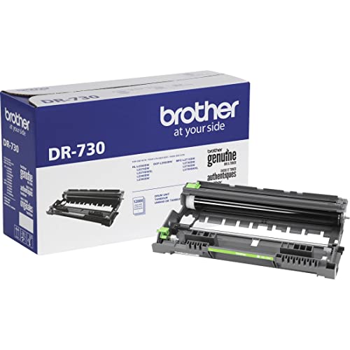 وحدة أسطوانة Brother الأصلية ، DR730 ، تكامل سلس ، تنتج ما يصل إلى 12000 صفحة ، أسود (- وحدة طبلة ، وليس مسحوق حبر) وحدة أسطوانة Brother الأصلية ، DR730 ، تكامل سلس ، تنتج ما يصل إلى 12000 صفحة ، أسود (- وحدة طبلة ، وليس مسحوق حبر)
