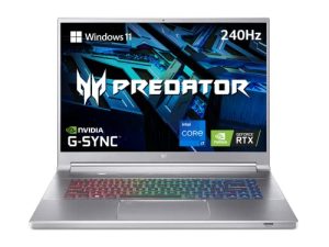 لاب توب أيسر بريداتور تريتون 500 إس إي للألعاب / المبدع | الجيل الثاني عشر Intel i7-12700H | GeForce RTX 3060 | شاشة WQXGA 240 هرتز G-SYNC مقاس 16 بوصة | 16 جيجابايت DDR5 | 512 جيجابايت Gen 4x4 SSD | Killer Wi-Fi 6E | PT316-51s-7397