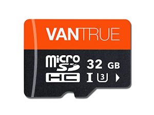 بطاقة microSDHC سعة 32 جيجا بايت من Vantrue مع محول ، U3 ، بطاقة SD عالية السرعة UHS-I لكاميرات Dash وكاميرات الفيديو بنظام أمان المنزل