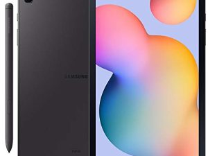 Samsung Galaxy Tab S6 Lite w / S Pen (64GB ، WiFi + Cellular) 4G LTE Tablet & Phone (إجراء مكالمات) GSM Unlocked SM-P615 ، موديل عالمي (رمادي أكسفورد)