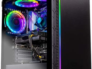 Skytech Shadow 3.0 للكمبيوتر المكتبي للألعاب - Intel Core i5 10400F 2.9 GHz و GTX 1660 Super و 500GB SSD و 16G DDR4 3200 و 600W Gold PSU و AC Wi-Fi و Windows 10 Home 64 بت