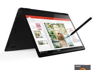لاب توب لينوفو فليكس 14 2 في 1 القابل للتحويل ، شاشة لمس 14 بوصة فل اتش دي ، معالج AMD Ryzen 5 3500U ، 12 جيجا بايت DDR4 RAM ، 256 جيجا بايت NVMe SSD ، Windows 10 ، 81SS000DUS ، أسود ، قلم مرفق