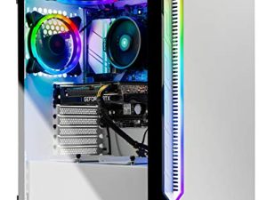 SkyTech Archangel 3.0 كمبيوتر ألعاب الكمبيوتر المكتبي - Ryzen 7 3700X 8-Core 3.6GHz ، RTX 3060 12GB ، 1 تيرابايت SSD ، 16GB DDR4 3200 ، مراوح RGB ، AC WiFi ، 600W Gold PSU ، Windows 10 Home 64 بت ، أبيض