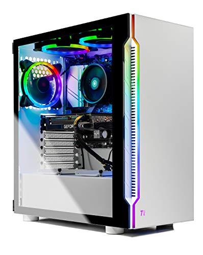 SkyTech Archangel 3.0 كمبيوتر ألعاب الكمبيوتر المكتبي - Ryzen 7 3700X 8-Core 3.6GHz ، RTX 3060 12GB ، 1 تيرابايت SSD ، 16GB DDR4 3200 ، مراوح RGB ، AC WiFi ، 600W Gold PSU ، Windows 10 Home 64 بت ، أبيض SkyTech Archangel 3.0 كمبيوتر ألعاب الكمبيوتر المكتبي - Ryzen 7 3700X 8-Core 3.6GHz ، RTX 3060 12GB ، 1 تيرابايت SSD ، 16GB DDR4 3200 ، مراوح RGB ، AC WiFi ، 600W Gold PSU ، Windows 10 Home 64 بت ، أبيض