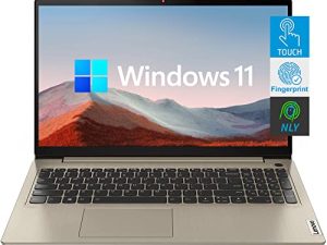 Lenovo Touchscreen 15.6 "IdeaPad Laptop مع قارئ بصمات الأصابع (أحدث طراز) ، شاشة Full HD ، Intel Core i3-1115G4 ، ذاكرة وصول عشوائي (RAM) سعة 12 جيجابايت ، SSD 256 جيجابايت ، USB Type-C ، NLY MP ، Windows 11