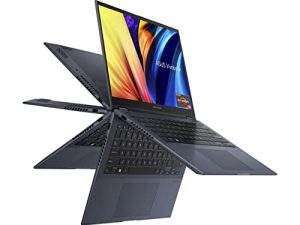 ASUS Vivobook S 14 Flip 14 ”WUXGA 16:10 touch، AMD Ryzen 5 5600H CPU، 8GB RAM، 512GB SSD، NumberPad، FingerPrint، Windows 11 Home، Quiet Blue، TN3402QA-AS54T
