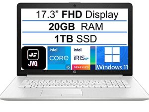 2022 HP Pavilion 17 Laptop ، شاشة 17.3 بوصة FHD IPS ، الجيل الحادي عشر من Intel i5-1135G7 (حتى 4.2 جيجا هرتز ، Beat i7-10710U) ، ذاكرة وصول عشوائي 20 جيجا بايت ، 1 تيرا بايت PCIe SSD ، HDMI ، WiFi ، Bluetooth ، كاميرا ويب ، Windows 11 + JVQ MP