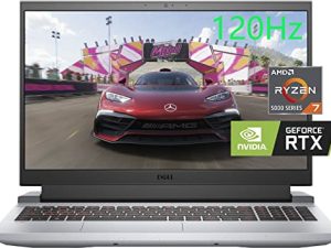 Dell G15 15.6 "FHD 120Hz Gaming Laptop، AMD Ryzen7 5800H (8-core، Up to 4.4 GHz)، NVIDIA GeForce RTX 3050 Ti، 32GB 3200MHz RAM، 1TB PCIe SSD، لوحة مفاتيح بإضاءة خلفية، HDMI، WiFi 6، Win 11، رمادي