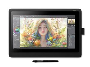 جهاز لوحي للرسم Wacom Cintiq 16 بشاشة عرض عالية الدقة مقاس 15.4 بوصة ، قلم Pro 8192 حساس للضغط 2 التعرف على الإمالة ، متوافق مع نظام التشغيل Mac OS Windows وجميع الأقلام