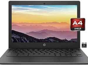 HP Chromebook Laptop Business Student Business (طراز 2022) ، شاشة 11.6 بوصة عالية الدقة ، AMD A4-9120C (حتى 2.4 جيجاهرتز) ، ذاكرة وصول عشوائي 4 جيجابايت ، 32 جيجابايت eMMC ، كاميرا ويب عالية الدقة ، WiFi 5 ، Bluetooth ، رسومات Radeom R4 ، Chrome OS + HubxcelAccessories
