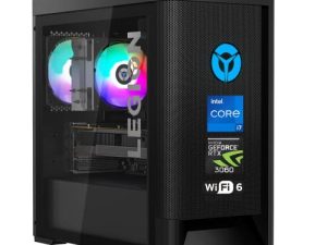 كمبيوتر سطح المكتب Lenovo Legion Tower T5 للألعاب ، معالج Intel Core i7-11700F ، GeForce RTX 3060 ، 32 جيجابايت رام ، 512 جيجابايت PCIe SSD + 1 تيرابايت HDD ، HDMI ، RJ45 ، DisplayPort ، Wi-Fi 6 ، Windows 11 Home ، Wired KB & Mouse ، أسود