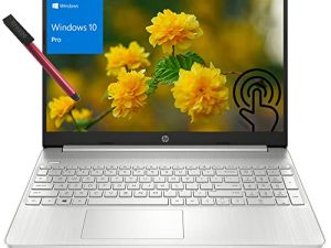 HP 15 15.6 "FHD Touchscreen Windows 10 Pro كمبيوتر محمول للأعمال ، رباعي النواة i7-1165G7 حتى 4.7 جيجا هرتز ، 16 جيجا بايت DDR4 RAM ، 1 تيرا بايت PCIe SSD ، 802.11AC WiFi ، Bluetooth 4.2 ، Type-C ، Broage 64GB Flash Stylus
