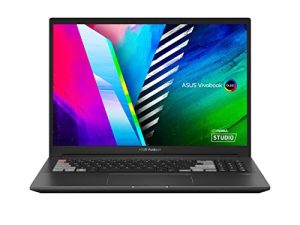 ASUS VivoBook Pro 16X OLED Slim Laptop، 16 "4K 16:10 Display، AMD Ryzen 9 6900H CPU، NVIDIA GeForce RTX 3050 Ti، 32GB RAM، 1TB SSD، Windows 11 Home، 0 ° Black، M7600RE-XB99