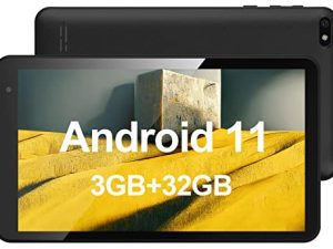 NORTH BISON Android Tablet 7 inch، Android 11 Tablet، 3GB RAM 32GB ROM، معالج رباعي النواة، كاميرا مزدوجة، WiFi، Bluetooth، 128GB Expand، GMS Certified