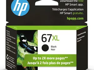 خرطوشة حبر أصلية HP 67XL سوداء عالية الإنتاجية | يعمل مع HP DeskJet 1255 و 2700 و 4100 Series و HP ENVY 6000 و 6400 Series | مؤهل للحبر الفوري | 3YM57AN
