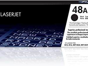 خرطوشة مسحوق حبر أسود أصلية HP 48A | تعمل مع HP LaserJet Pro M15 وسلسلة M16 وسلسلة HP LaserJet Pro MFP M28 و M29 | CF248A