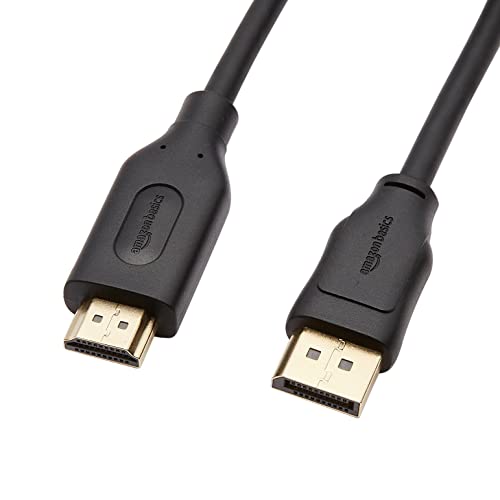 Amazon Basics أحادي الاتجاه DisplayPort إلى كابل عرض HDMI 4K @ 30Hz - 6 قدم Amazon Basics أحادي الاتجاه DisplayPort إلى كابل عرض HDMI 4K @ 30Hz - 6 قدم