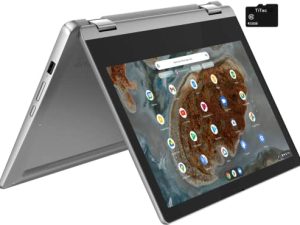 2022 Lenovo Chromebook Flex 11 "كمبيوتر محمول قابل للتحويل 2 في 1 ، شاشة تعمل باللمس عالية الدقة مقاس 11.6 بوصة ، معالج MediaTek MT8183C ثماني النواة ، ذاكرة وصول عشوائي 4 جيجابايت ، 32 جيجابايت eMMC ، كاميرا ويب ، USB من النوع C ، نظام تشغيل Chrome ، ملحق TiTac