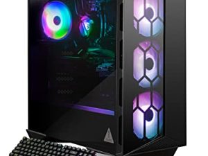 كمبيوتر سطح المكتب MSI Aegis RS للألعاب ، Intel Core i7-12700KF ، GeForce RTX 3060 Ti ، ذاكرة 16 جيجابايت (ثنائي CHL) ، 1 تيرابايت NVMe SSD ، WiFi 6E ، تبريد سائل ، USB Type-C ، Win11 Home ، لوحة مفاتيح وماوس (12TG- 285 الولايات المتحدة)