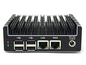 Protectli Vault FW2B - منفذين ، جهاز جدار حماية صغير / كمبيوتر صغير - Intel Dual Core ، AES-NI ، 8 جيجا بايت رام ، 120 جيجا بايت mSATA SSD