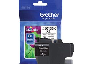 خرطوشة حبر عالية الإنتاجية لطابعة Brother تصل إلى 400 صفحة باللون الأسود (LC3013BK) ، قياسية