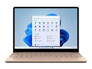 Microsoft Surface Laptop Go 2 - شاشة لمس 12.4 بوصة - ذاكرة Intel Core i5 8GB - 128 SSD - Sandstone (أحدث طراز)