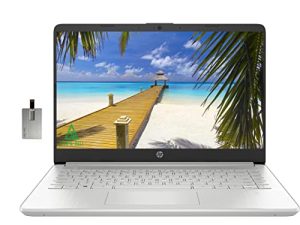 2022 HP 14 "FHD IPS Display Laptop، AMD Ryzen 3-3250U، 8GB RAM، 256GB PCIe SSD، AMD Radeon Graphics، HP True Vision HD Camera، Wi-Fi 5 and Bluetooth، Windows 11 S، Silver، 32GB Snow Bell USB Card
