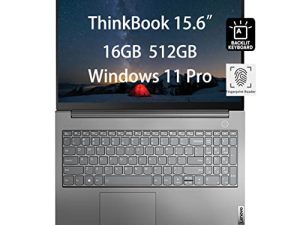 2022 Lenovo ThinkBook 15 Gen 2 ITL 15.6 "FHD (Intel 4-Core i5-1135G7، 16GB RAM، 512GB PCIe SSD) كمبيوتر محمول للأعمال ، IPS ، مضاد للتوهج ، لوحة مفاتيح بإضاءة خلفية ، بصمة ، Thunderbolt 4 ، كاميرا ويب ، Win 11 Pro