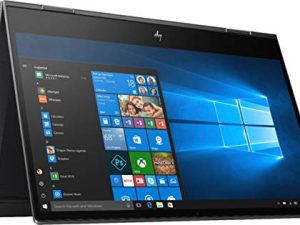 كمبيوتر محمول HP Envy x360 2 في 1 بشاشة تعمل باللمس مقاس 15.6 بوصة (AMD Ryzen 5 وذاكرة وصول عشوائي سعة 8 جيجابايت ومحرك أقراص مزود بذاكرة مصنوعة من مكونات صلبة سعة 256 جيجابايت و Nightfall أسود)