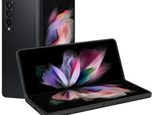Samsung Galaxy Z Fold 3 5GFactory Unlocked US Version Tablet 2 في 1 شاشة مزدوجة قابلة للطي تحت شاشة عرض كاميرا 512 جيجا بايت تخزين ، أسود فانتوم (متجدد)