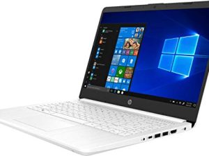 2020 HP 14 "HD (1366 x 768) كمبيوتر محمول رفيع وخفيف الوزن ، معالج Intel Celeron N4020 ثنائي النواة ، ذاكرة DDR4 4 جيجابايت ، 64 جيجابايت eMMC ، HDMI ، WiFi ، Bluetooth ، Windows 10 S ، سنة واحدة Microsoft 365 ، Snowflake White