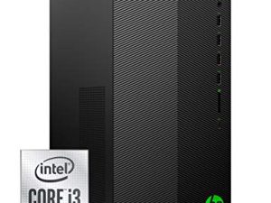 كمبيوتر مكتبي HP Pavilion للألعاب ، NVIDIA GeForce GTX 1650 SUPER ، Intel Core i3-10100 ، 8 جيجا بايت DDR4 RAM ، 256 جيجا بايت PCIe NVMe SSD ، Windows 11 ، ماوس USB ولوحة مفاتيح ، تصميم برج مضغوط (TG01-1022 ، 2020)
