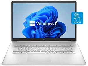 أحدث كمبيوتر محمول 17t من HP ، شاشة لمس HD + 17.3 بوصة ، معالج Intel Core i7-1165G7 ، ذاكرة وصول عشوائي DDR4 سعة 32 جيجا بايت ، محرك أقراص صلبة PCIe SSD بسعة 1 تيرابايت ، لوحة مفاتيح بإضاءة خلفية ، HDMI ، Windows 11 Home ، فضي