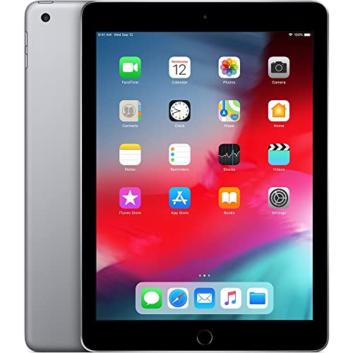 Apple iPad (موديل 2018) مع Wi-Fi فقط بسعة 32 جيجا بايت Apple 9.7in iPad - رمادي فلكي (مجدد) Apple iPad (موديل 2018) مع Wi-Fi فقط بسعة 32 جيجا بايت Apple 9.7in iPad - رمادي فلكي (مجدد)