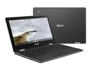 ASUS Chromebook Flip C214MA-YS02T 11.6 "Chromebook متين ومقاوم للماء ، 360 Touchscreen قابل للتحويل ، Intel N4000 ، 4GB DDR4 RAM ، 32GB Storage ، Mil STD design ، Chrome OS ، أسود
