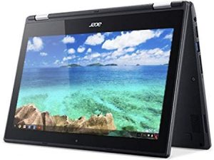 Acer R11 Convertible 2-in-1 Chromebook 11.6in IPS HD شاشة تعمل باللمس Intel N3150 رباعية النواة تصل إلى 2.0 جيجاهرتز وذاكرة وصول عشوائي سعتها 16 جيجابايت SSD وكاميرا ويب وبلوتوث ونظام تشغيل كروم أسود (مجدد)