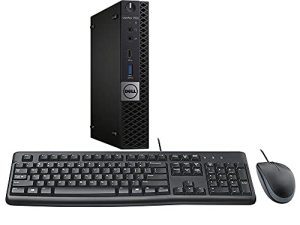 جهاز كمبيوتر Dell Optiplex 7050 Micro ، Intel i7 ، ذاكرة وصول عشوائي 16 جيجابايت ، SSD 256 جيجابايت ، WiFi ، لوحة مفاتيح وماوس ، Windows 10 Pro (تم تجديده)