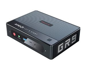 كمبيوتر صغير Beelink GTR5 ، كمبيوتر صغير مع AMD Ryzen 9 5900HX (8C / 16T ، 4.6 جيجا هرتز بحد أقصى) ، 32G DDR4 + 500G M.2 2280 NVMe SSD ، WiFi 6 ، Dual 2.5G RJ45 ، 4K ، BT 5.2 ، HDMI ، DP ، Type-C ، AMD Radeon Graphics