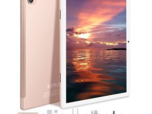 تابلت JUSYEA 10 بوصة Android 11 Tablets J10 Tablet 4GB RAM ، 64GB + 128GB ROM ، 2.0GHz ثماني النواة - بطارية 8000mAh ، 5G + 2.4G Wi-Fi ، Bluetooth 5.0 ، جسم معدني مع حافظة + قلم - ذهبي