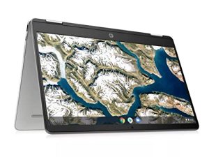 HP Chromebook x360 14-inch HD Touchscreen، 64GB eMMC، Intel Celeron N4020 2-in-1 Laptop (4GB RAM، USB-C، Wi-Fi، Webcam، SD Card Reader، Chrome OS) Silver، 14a-ca0036tg (تم تجديده)