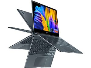 ASUS ZenBook Flip 13 OLED Ultra Slim 2-in-1 Laptop ، 13.3 "OLED FHD Touch Screen ، Intel Evo Platform Core i7-1165G7 ، 16GB RAM ، 1TB SSD ، Windows 11 Home ، AI Noise-Cancellation ، Pine Grey ، UX363EA-AH74T