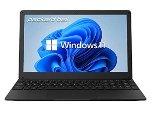 كمبيوتر محمول باكارد بيل 15.6 بوصة IPS FHD 1920 x 1080 دقة الكمبيوتر المحمول ، Intel Celeron N4020 ، UHD Graphics 600 ، 4GB RAM 128GB SSD ، Micro SD Slot ، Windows 11 in Home S Mode ، 2MP Camera ، Speakers
