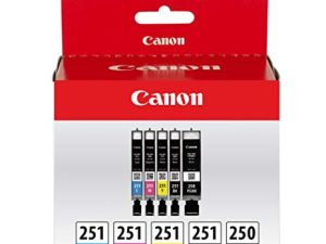 Canon PGI-250 / CLI-251 5 Color Amazon Pack