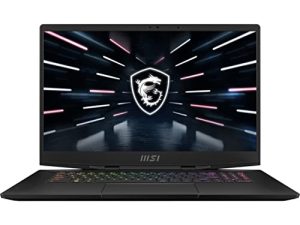 كمبيوتر محمول MSI Stealth GS77 17.3 بوصة UHD 4K 120 هرتز فائق النحافة وخفيف الوزن: Intel Core i9-12900H RTX 3080 Ti 32GB DDR5 1 تيرابايت NVMe SSD ، USB من النوع C ، Thunderbolt 4 ، CNC الألومنيوم ، Win11 Pro: Core Black 12UHS-040