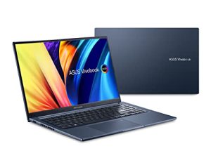 كمبيوتر محمول ASUS VivoBook 15X OLED ، شاشة OLED مقاس 15.6 بوصة ، وحدة معالجة مركزية AMD Ryzen 7 5800H ، وحدة معالجة مركزية AMD Radeon ، 16 جيجابايت رام ، 512 جيجابايت SSD ، Windows 11 Home ، Quiet Blue ، M1503QA-ES74