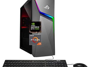 ASUS ROG Strix GL10 كمبيوتر سطح المكتب للألعاب ، AMD Ryzen 7 3700X (Beat i9-11900KB) ، NVIDIA GeForce GTX 1650 Super ، 16 جيجا بايت رام ، 512 جيجا بايت PCIe SSD ، 1 تيرا بايت HDD ، Wi-Fi ، Windows 10 Home ، حزمة مع JAWFOAL